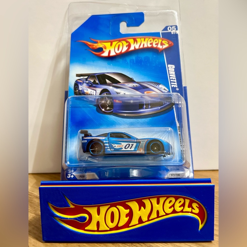 Hot Wheels Matte Blue Corvette C6R